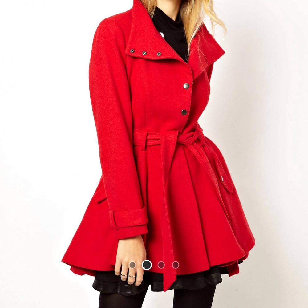 ASOS Popper Skater Coat